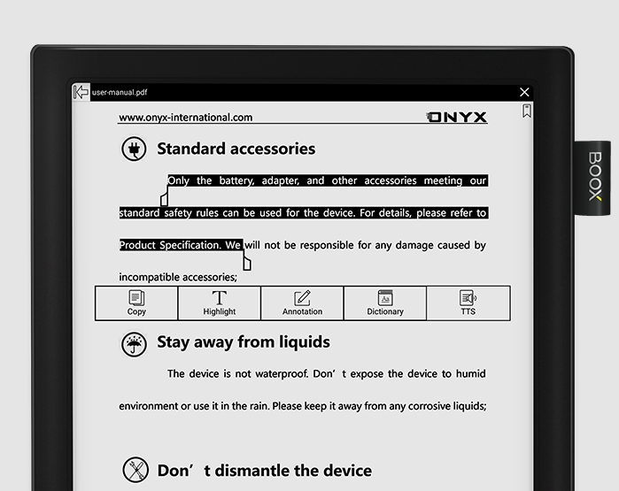 ONYX BOOX MAX electronic reader :: ONYX BOOX electronic books