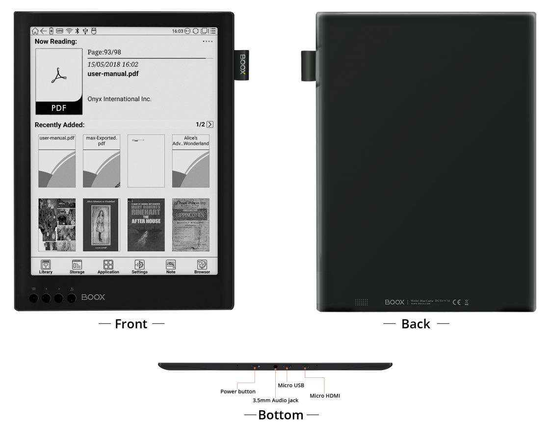 ONYX BOOX MAX 2 PRO eReader :: ONYX BOOX electronic books