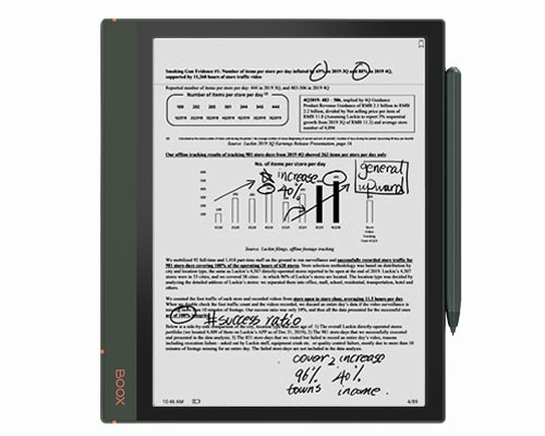 onyx boox note air drawing