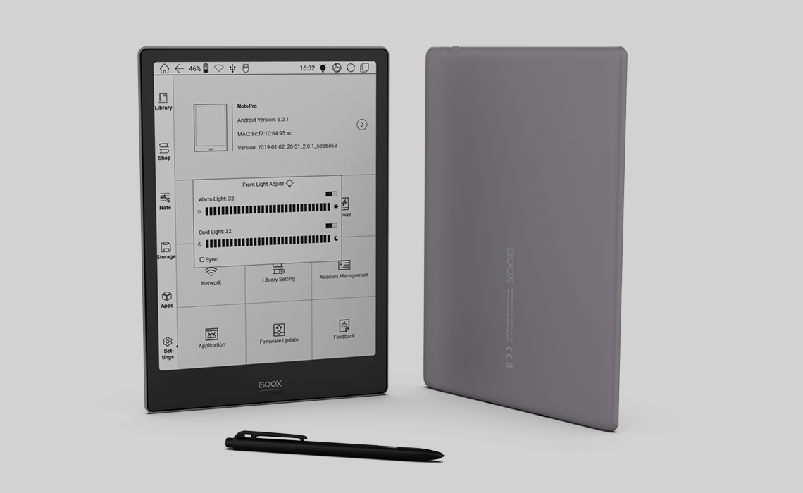 ONYX BOOX Note PRO 10.3 eReader WITH Pen Android E-Ink Reader 4GB / 64GB