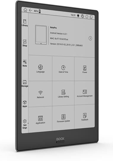 ONYX BOOX Note Pro eReader :: ONYX BOOX electronic books