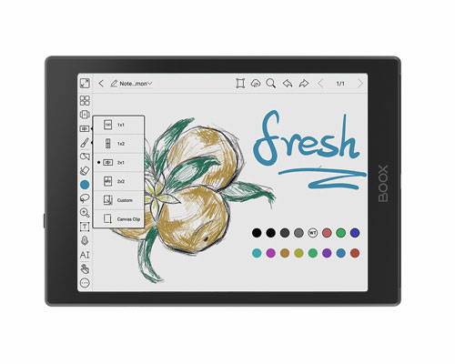 Drawing on Onyx Boox Note Air3 C 