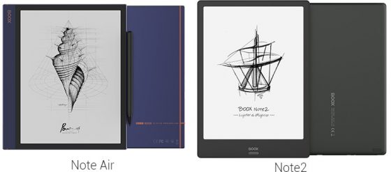 Comparing Onyx Boox Note Air vs Boox Note2 :: ONYX BOOX electronic
